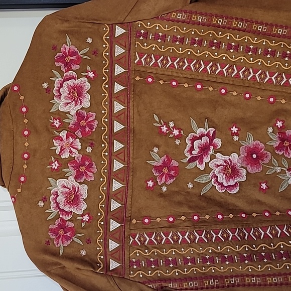 SAVANNAH JANE MEDIUM SUEDE EMBROIDERED JACKET - Picture 4 of 11